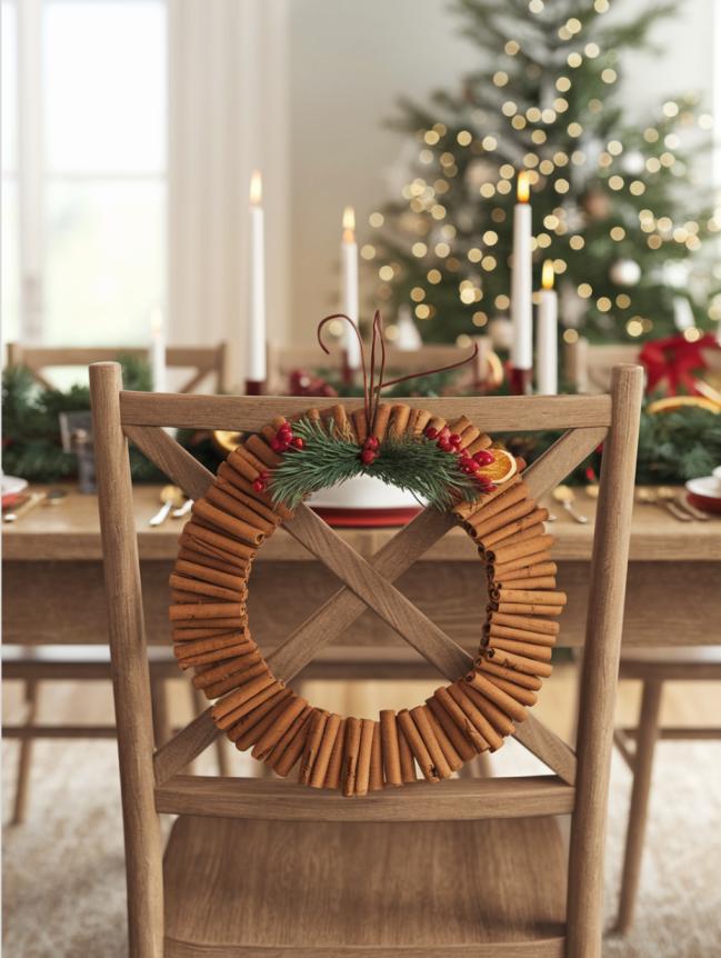 DIY Christmas Chair Decoration Ideas