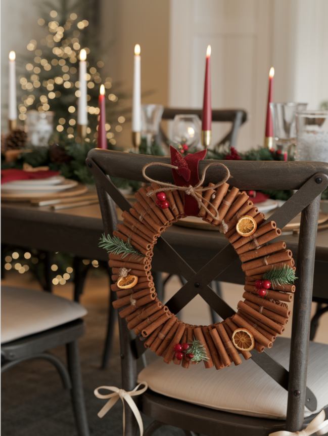 DIY Christmas Chair Decoration Ideas