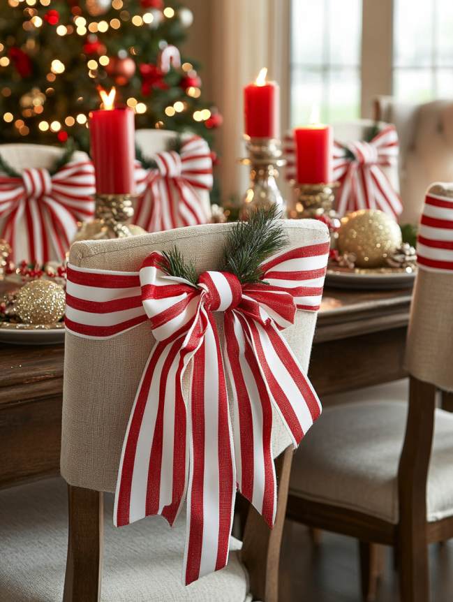 DIY Christmas Chair Decoration Ideas