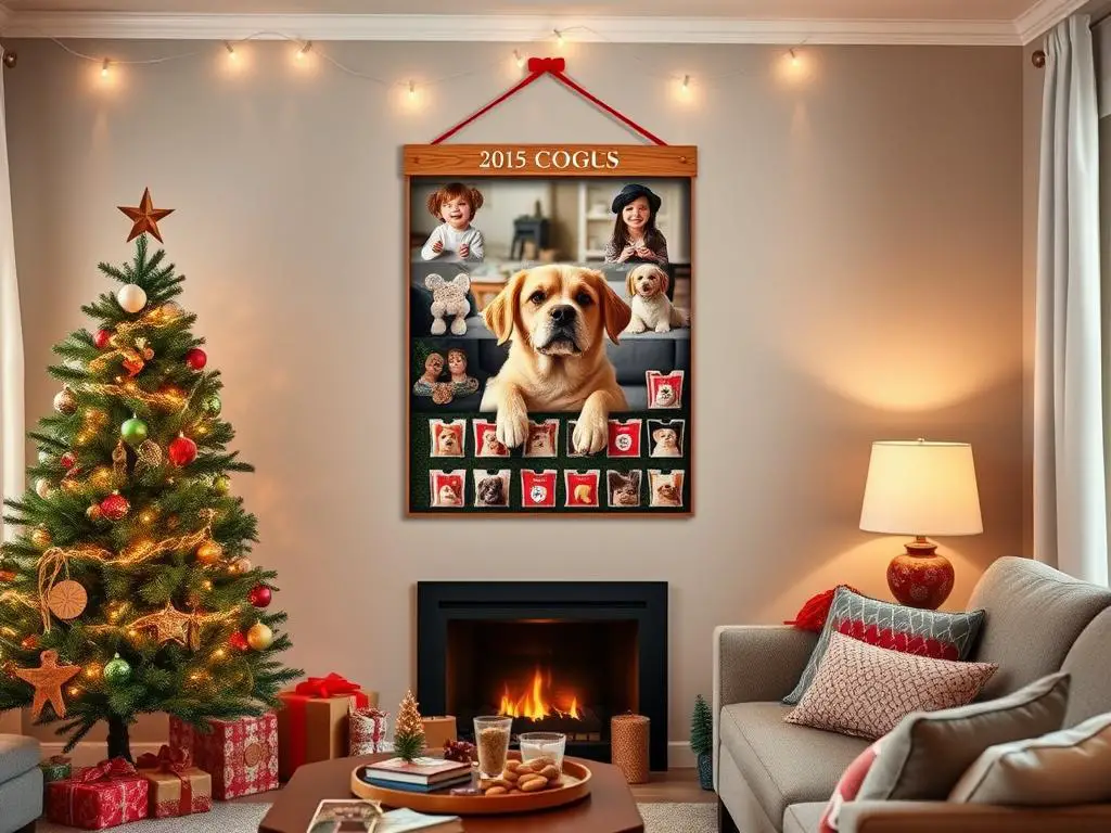 DIY dog advent calendar with personalized photo