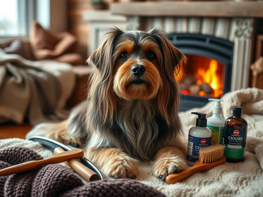 Dog winter coat care