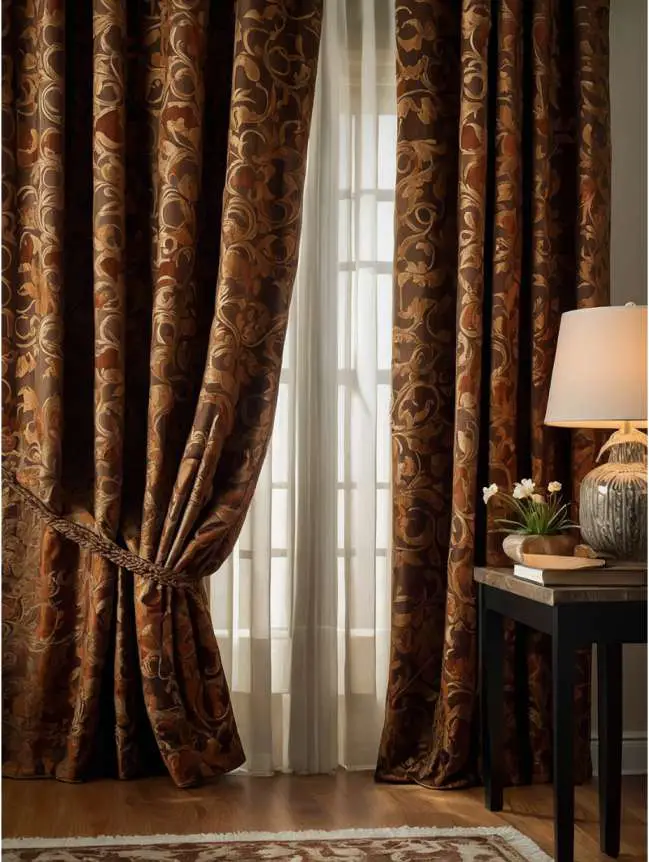 Fall-Themed Curtains and Drapes in Your Bedroom