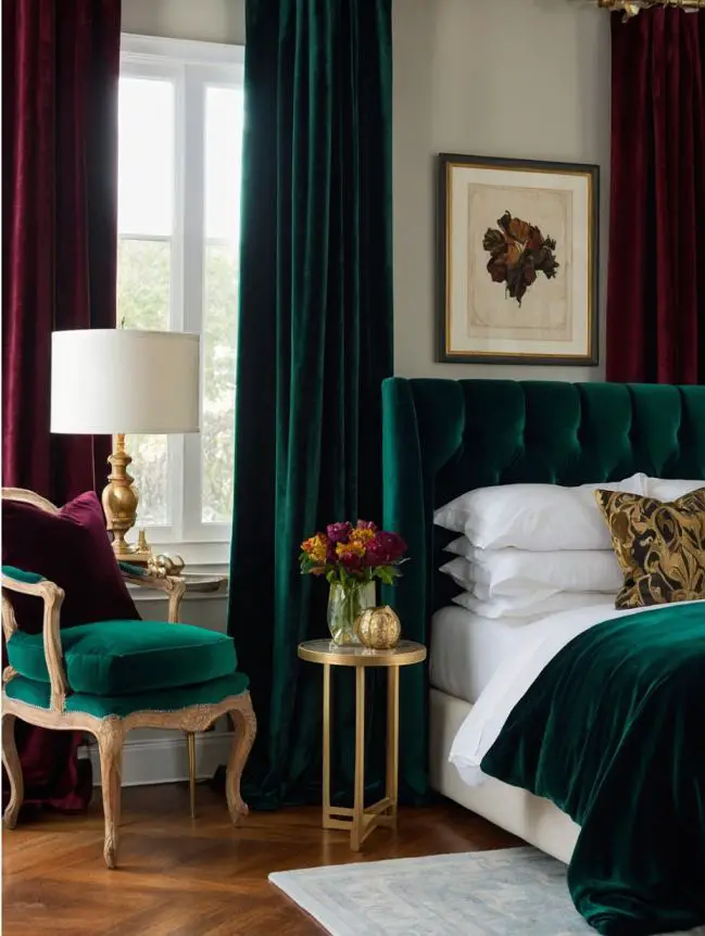 Fall-Themed Curtains and Drapes in Your Bedroom