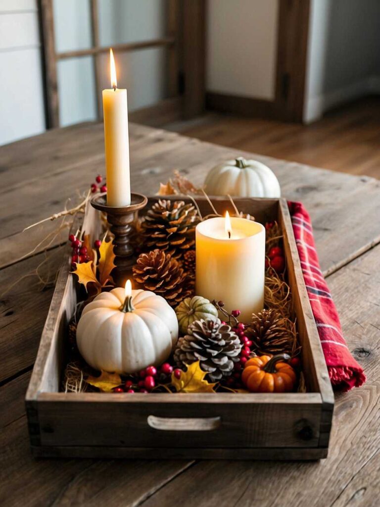 Farmhouse Entryway Fall Decor Ideas