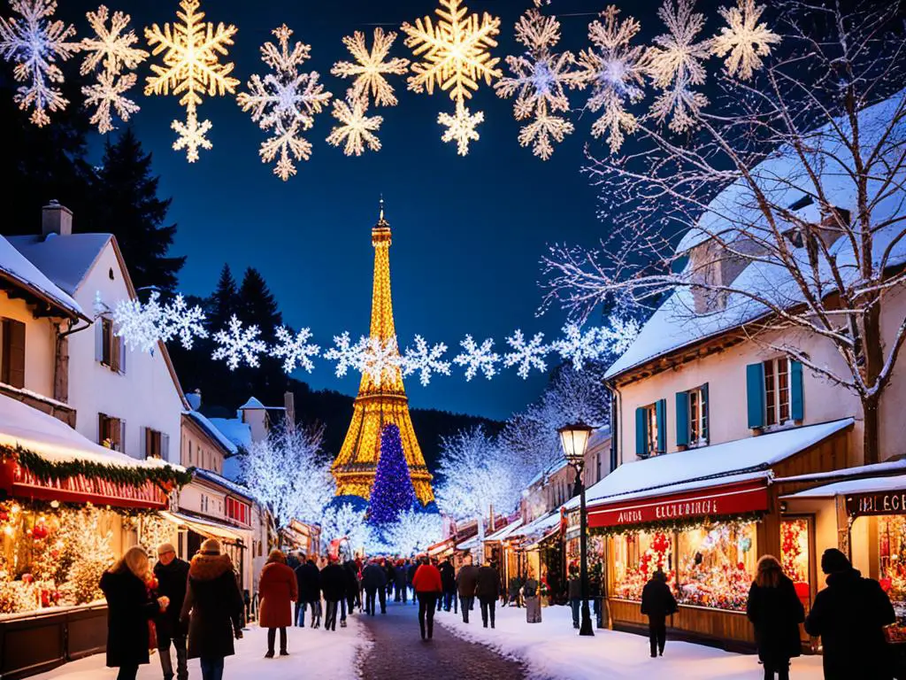 Festive lights in France