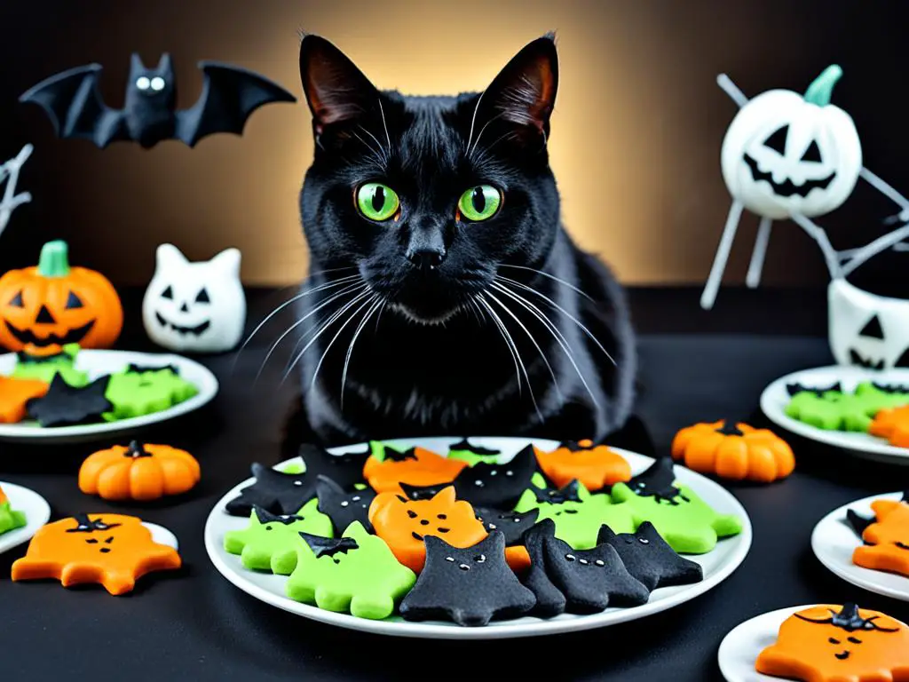 Homemade cat treats for Halloween