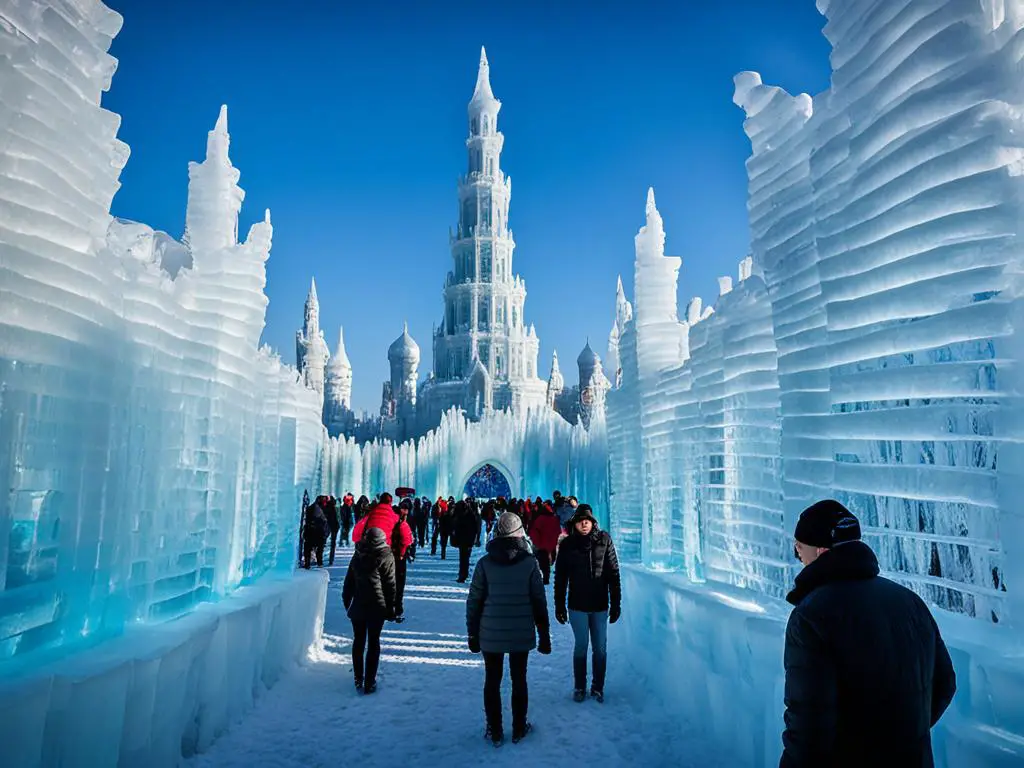 Ice Sculptures at Harbin International Ice and Snow Sculpture Festival