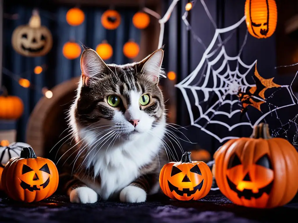 Non-toxic Halloween decor for cats