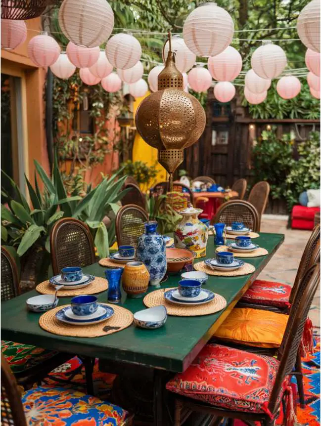 Outdoor Dining Table Decor Ideas