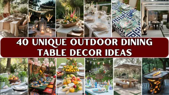 Outdoor Dining Table Decor Ideas