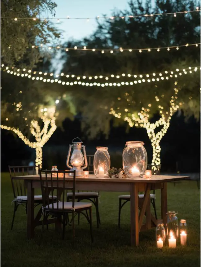 Outdoor Dining Table Decor Ideas