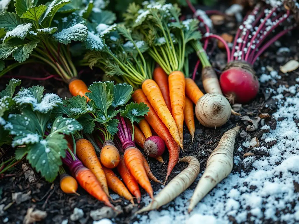 Root vegetables for winter gardens