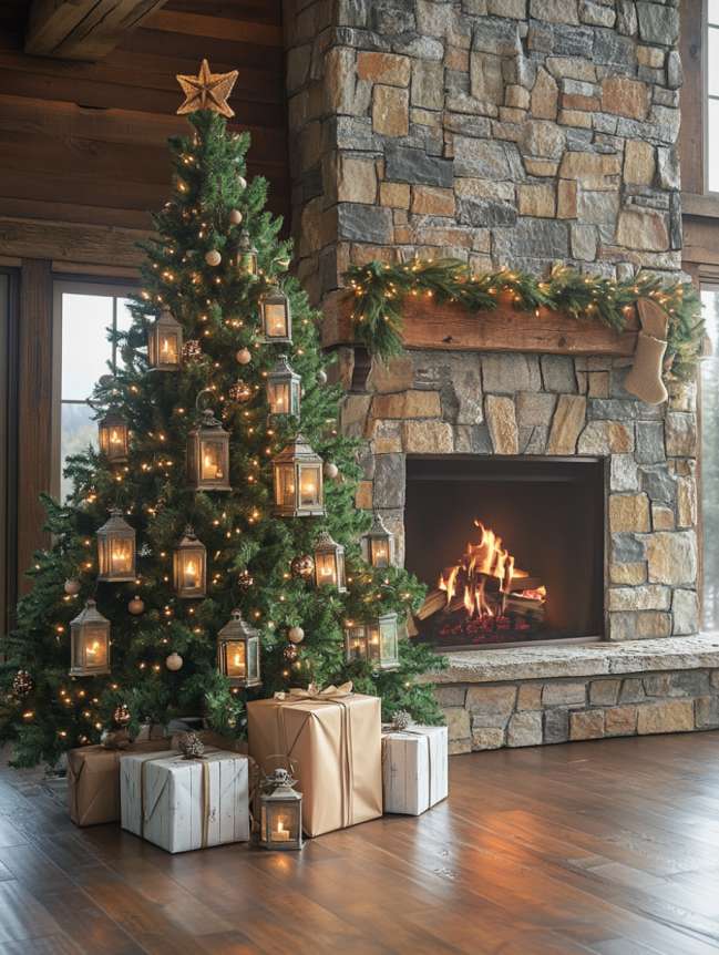 Traditional Farmhouse Christmas Tree Decor Ideas