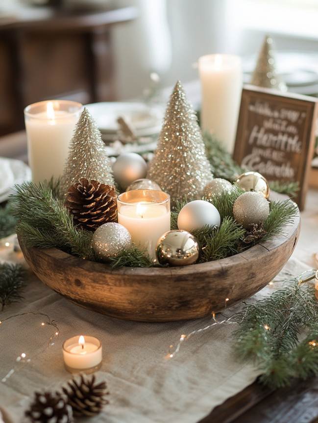 Traditional Farmhouse Christmas Tree Decor Ideas