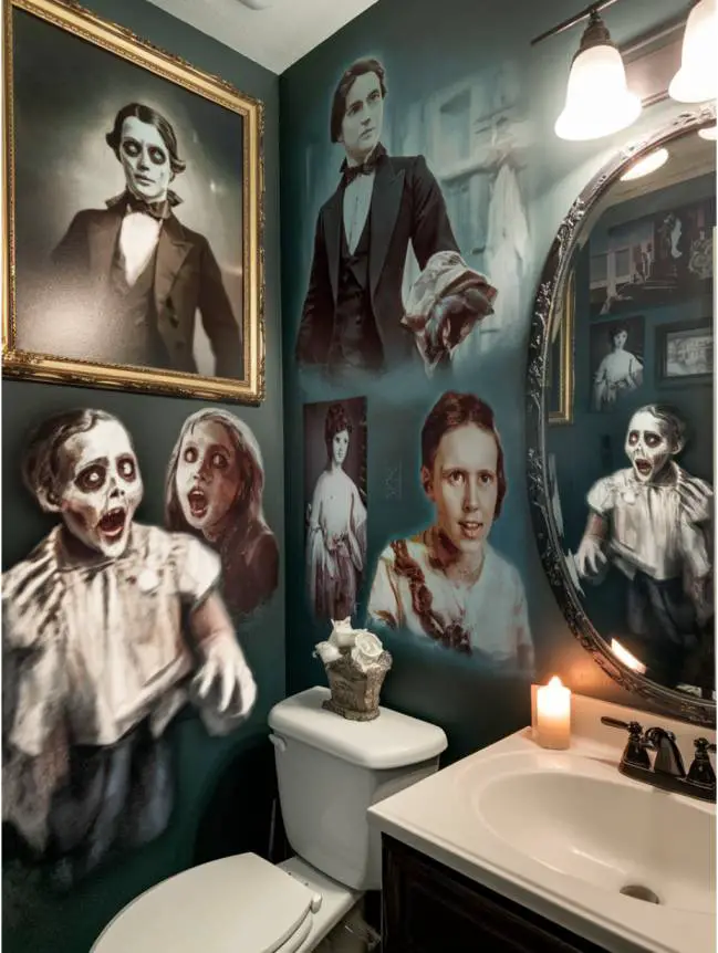 Turn Your Bathroom into a Halloween Chamber