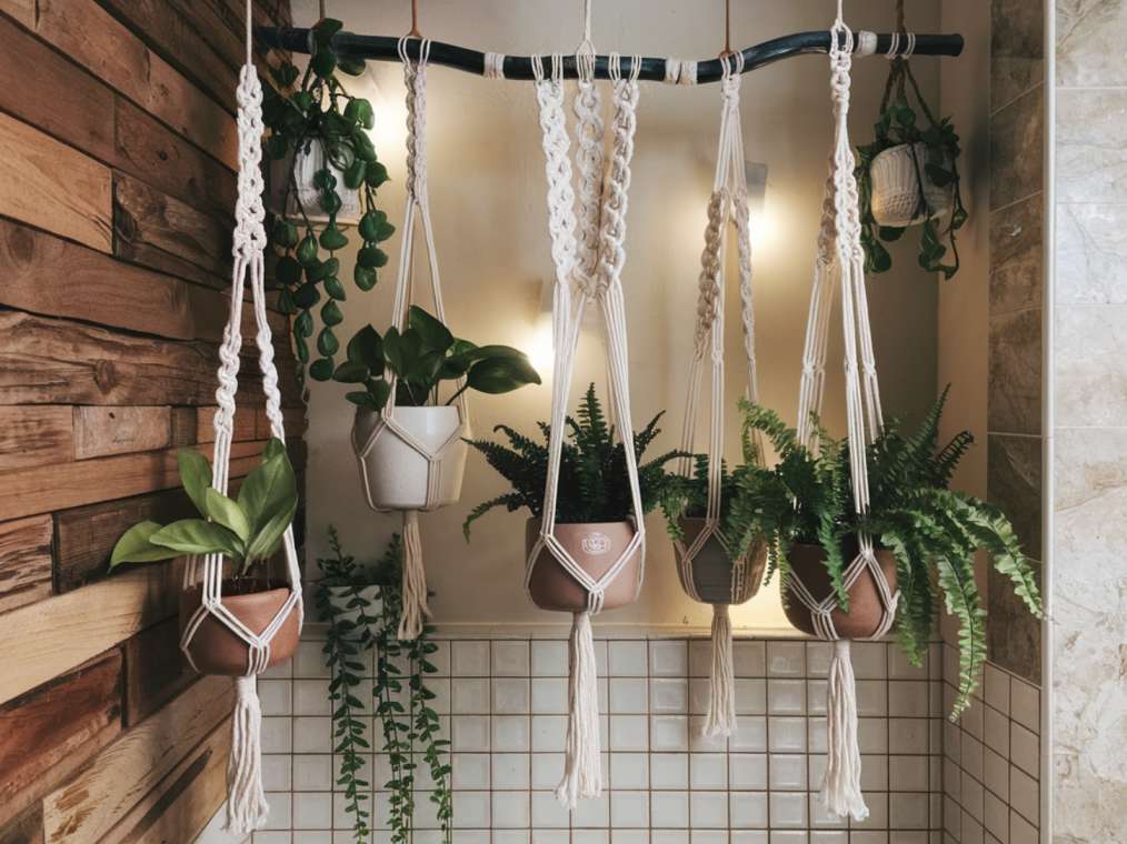 Ways to Display Plants in a Windowless Bathroom