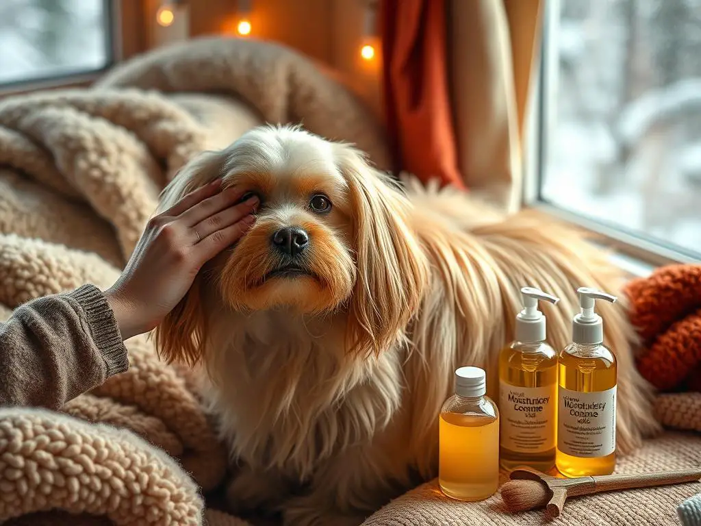 Winter coat care for dogs