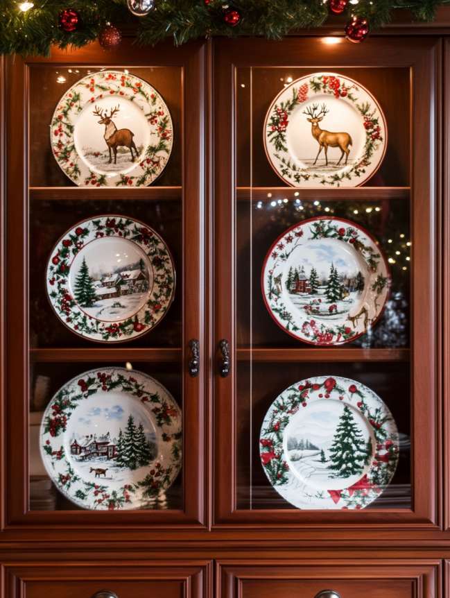 DIY Christmas Decor Ideas for Kitchen Cabinets