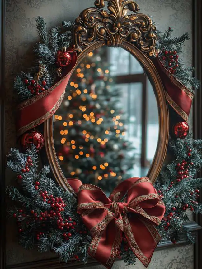 Mirror Decorating Ideas for Christmas