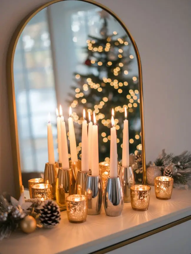 Mirror Decorating Ideas for Christmas