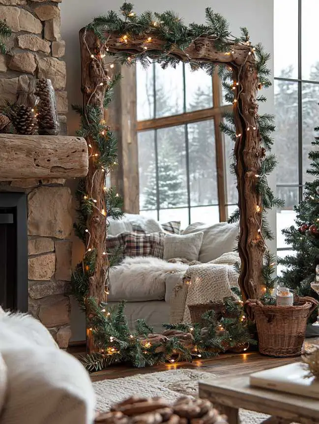 Mirror Decorating Ideas for Christmas