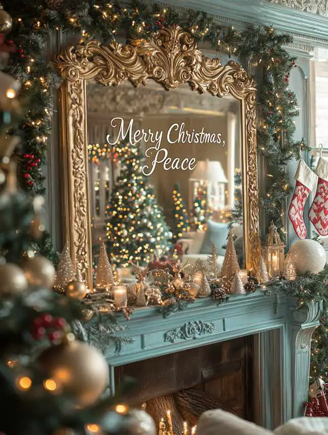 Mirror Decorating Ideas for Christmas