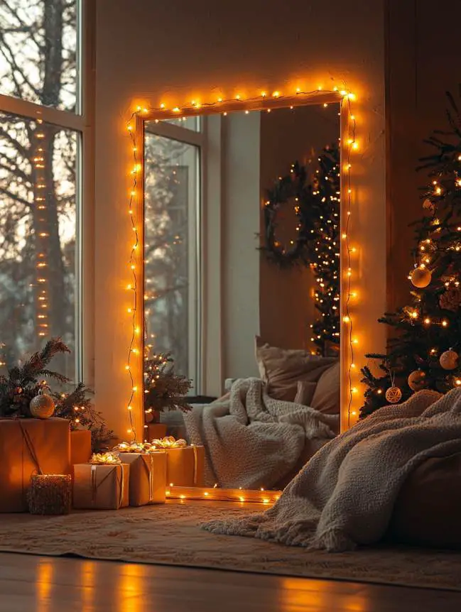 Mirror Decorating Ideas for Christmas