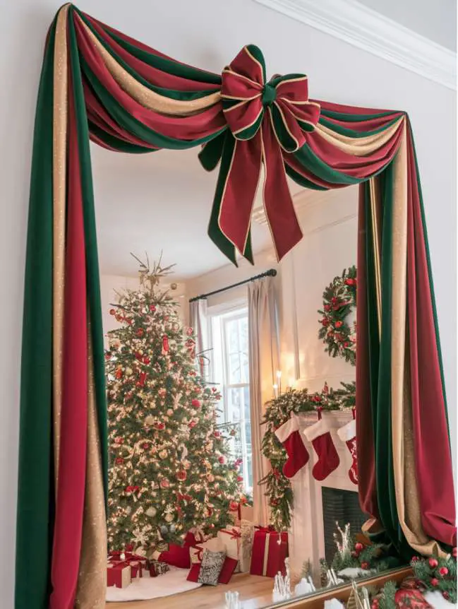 Mirror Decorating Ideas for Christmas