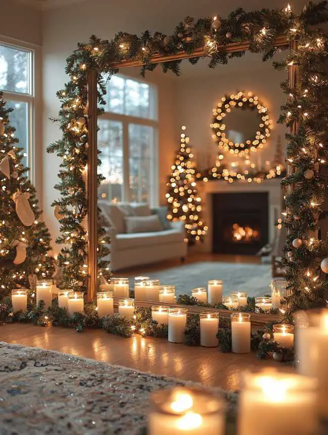 Mirror Decorating Ideas for Christmas