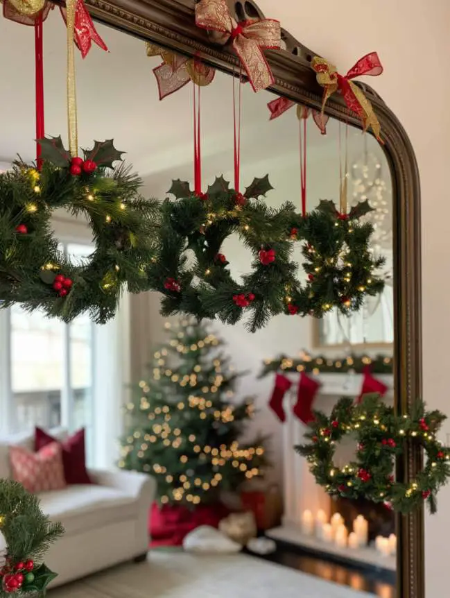 Mirror Decorating Ideas for Christmas