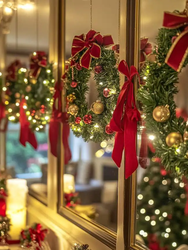 Mirror Decorating Ideas for Christmas