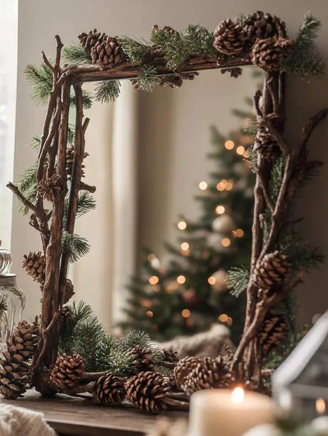 Mirror Decorating Ideas for Christmas