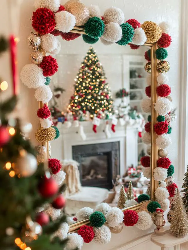 Mirror Decorating Ideas for Christmas