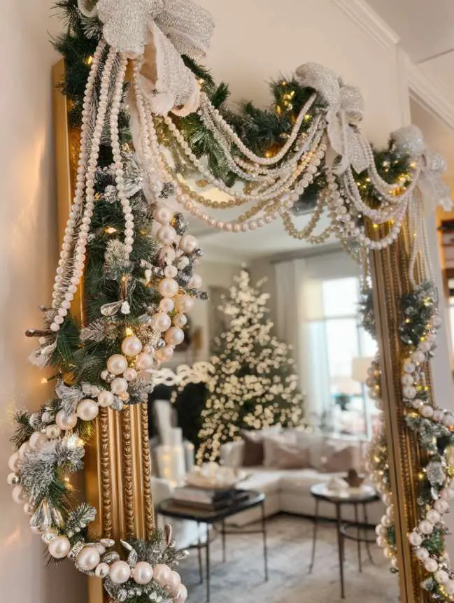 Mirror Decorating Ideas for Christmas