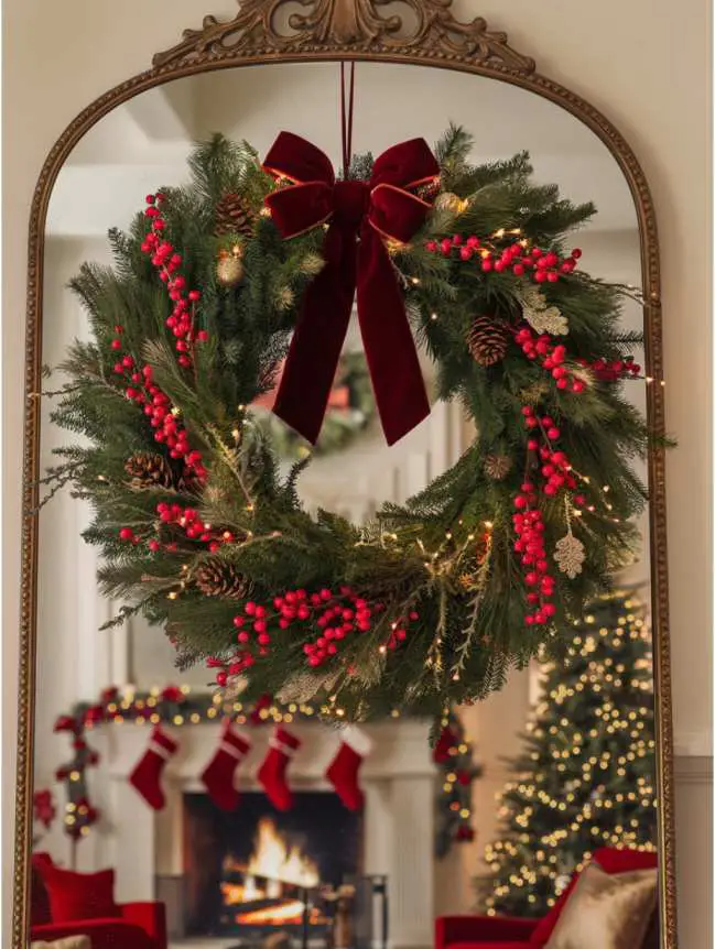 Mirror Decorating Ideas for Christmas