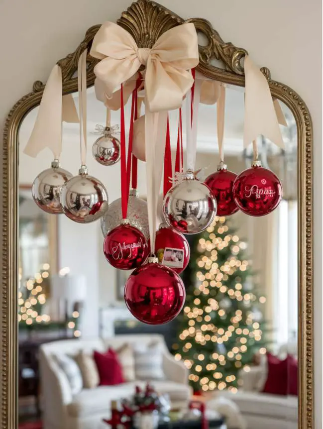 Mirror Decorating Ideas for Christmas