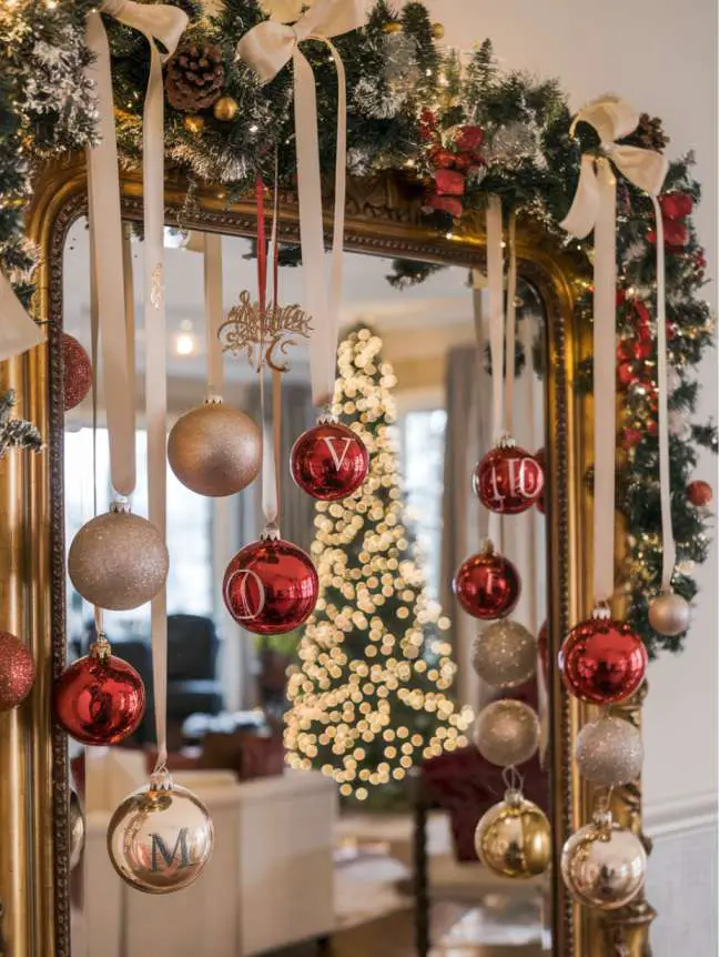 Mirror Decorating Ideas for Christmas