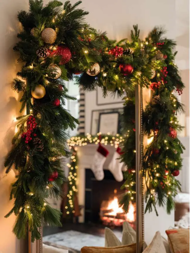 Mirror Decorating Ideas for Christmas