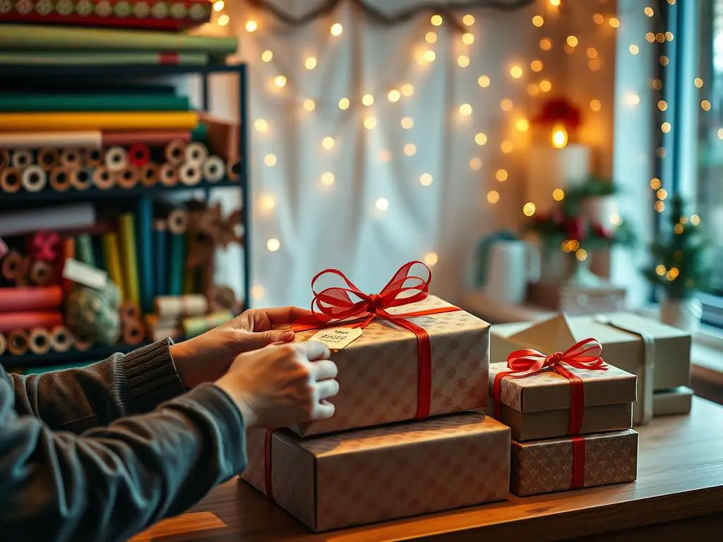 Professional gift wrappers managing customer expectations