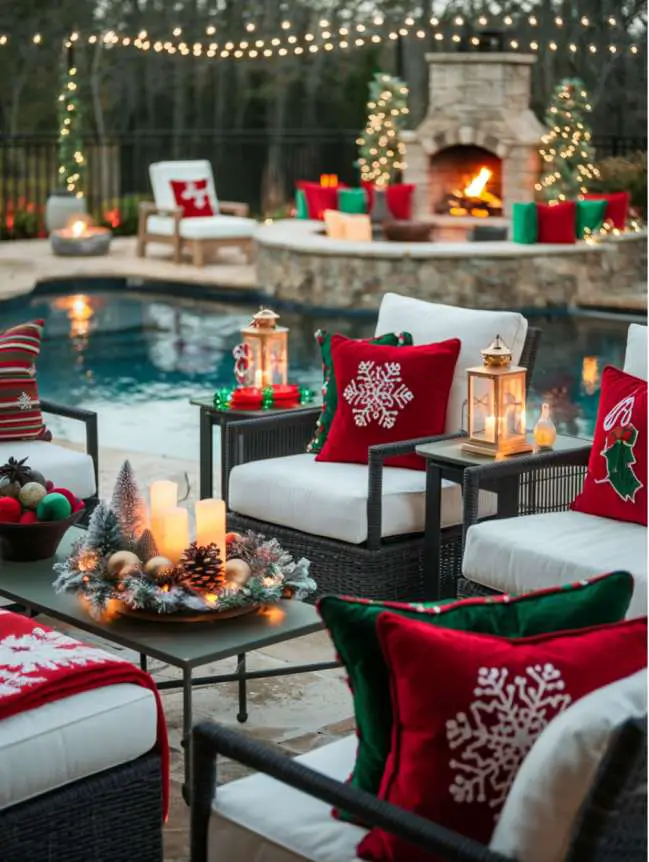 Swimming Pool Decoration Ideas for Christmas