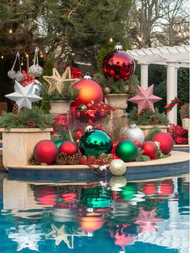 Swimming Pool Decoration Ideas for Christmas