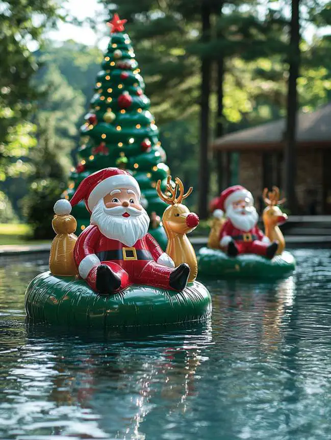 Swimming Pool Decoration Ideas for Christmas