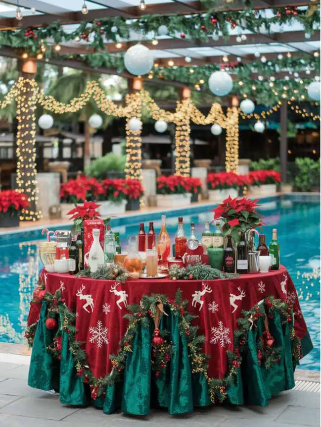 Swimming Pool Decoration Ideas for Christmas