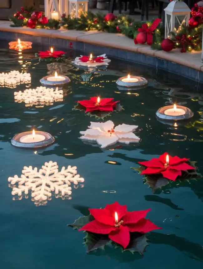 Swimming Pool Decoration Ideas for Christmas