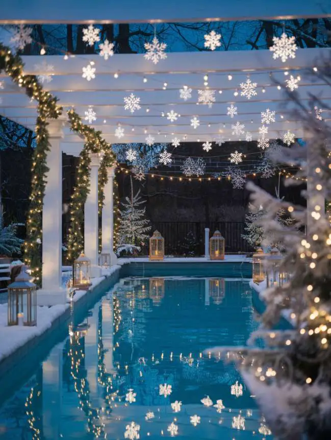 Swimming Pool Decoration Ideas for Christmas