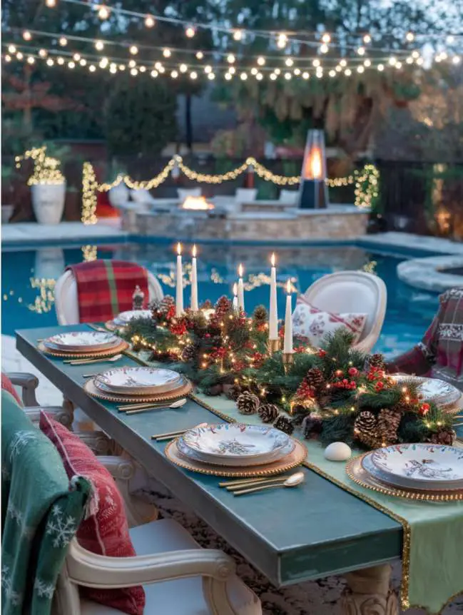 Swimming Pool Decoration Ideas for Christmas