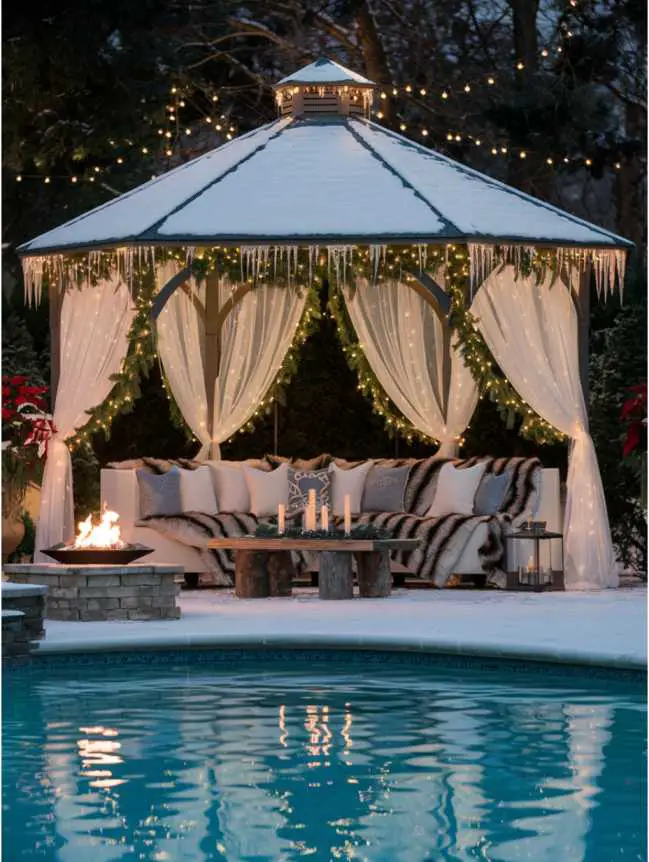 Swimming Pool Decoration Ideas for Christmas