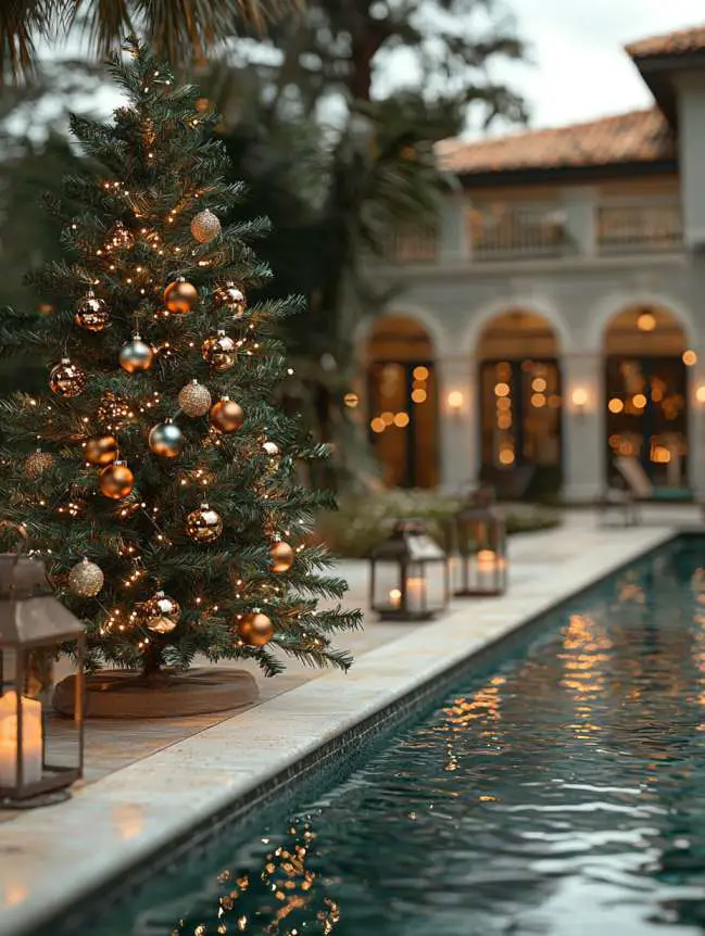 Swimming Pool Decoration Ideas for Christmas