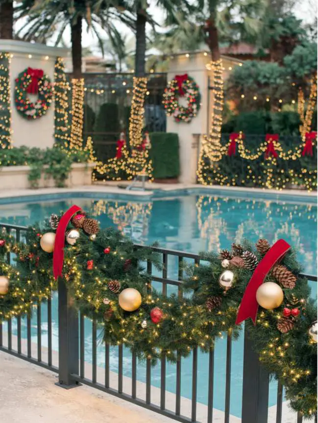 Swimming Pool Decoration Ideas for Christmas