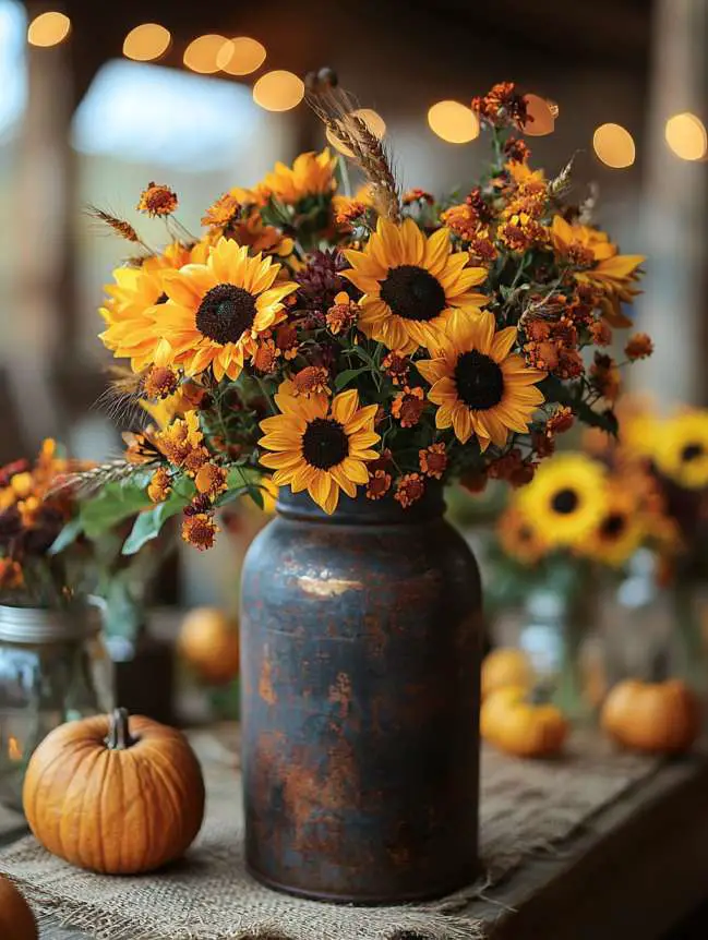 Wedding Centerpieces Fall Flower Arrangements Ideas